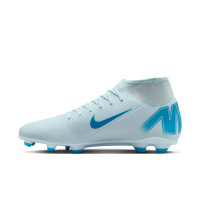 Nike Zoom Mercurial Superfly 10 Club Gazon Naturel Gazon Artificiel Chaussures de Foot (MG) Bleu Clair Bleu