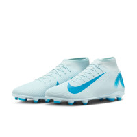 Nike Zoom Mercurial Superfly 10 Club Gazon Naturel Gazon Artificiel Chaussures de Foot (MG) Bleu Clair Bleu