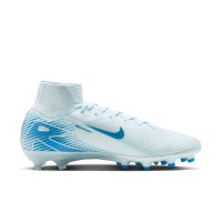 Nike Zoom Mercurial Superfly 10 Elite Gazon Artificiel Chaussures de Foot (AG) Bleu Clair Bleu