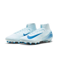 Nike Zoom Mercurial Superfly 10 Elite Gazon Artificiel Chaussures de Foot (AG) Bleu Clair Bleu