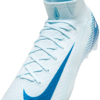 Nike Zoom Mercurial Superfly 10 Elite Gazon Artificiel Chaussures de Foot (AG) Bleu Clair Bleu