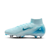 Nike Zoom Mercurial Superfly 10 Elite Crampons Vissés Chaussures de Foot (SG) Bleu Clair Bleu