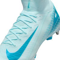 Nike Zoom Mercurial Superfly 10 Elite Crampons Vissés Chaussures de Foot (SG) Bleu Clair Bleu