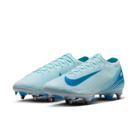 Nike Zoom Mercurial Vapor 16 Elite Crampons Vissés Chaussures de Foot (SG) Bleu Clair Bleu