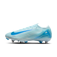 Nike Zoom Mercurial Vapor 16 Elite Crampons Vissés Chaussures de Foot (SG) Bleu Clair Bleu