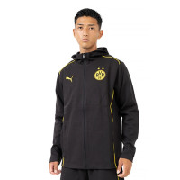 PUMA Borussia Dortmund Casuals Trainingspak Full-Zip 2024-2025 Zwart Geel