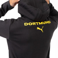 PUMA Borussia Dortmund Casuals Trainingspak Full-Zip 2024-2025 Zwart Geel