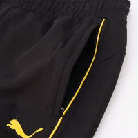 PUMA Borussia Dortmund Casuals Trainingsbroek 2024-2025 Zwart Geel