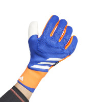 adidas Predator Pro Fingersave Gants de Gardien de But Fingersave Bleu Orange Blanc