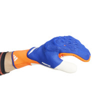 adidas Predator Pro Fingersave Gants de Gardien de But Fingersave Bleu Orange Blanc