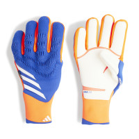 adidas Predator Pro Fingersave Gants de Gardien de But Fingersave Bleu Orange Blanc