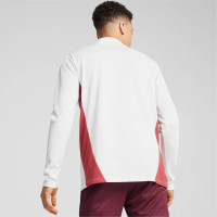 PUMA RB Leipzig Haut d'Entraînement 1/4 Zip 2024-2025 Blanc Rouge