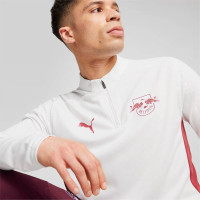 PUMA RB Leipzig Haut d'Entraînement 1/4 Zip 2024-2025 Blanc Rouge