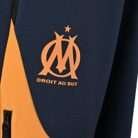 PUMA Olympique Marseille Pumatech Survêtement Full-Zip 2024-2025 Bleu Foncé Orange