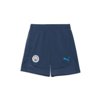 PUMA Manchester City Short d'Entraînement 2024-2025 Bleu Foncé Bleu Clair