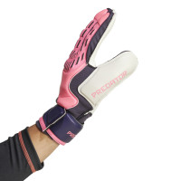 adidas Predator Match Fingersave Gants de Gardien de But Rose Noir Blanc