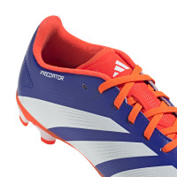 adidas Predator League Gras / Kunstgras Voetbalschoenen (MG) Kids Blauw Wit Rood