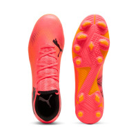 PUMA Future 7 Play Gras / Kunstgras Voetbalschoenen (MG) Roze Zwart Oranje