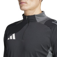 adidas Tiro 24 Competition Trainingstrui 1/4-Zip Zwart Donkergrijs