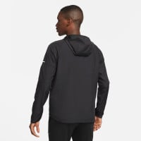 Survêtement à fermeture éclair intégrale Nike Miler Repel Phenom Elite, noir et argenté