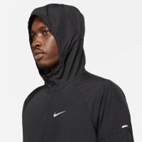 Survêtement à fermeture éclair intégrale Nike Miler Repel Phenom Elite, noir et argenté