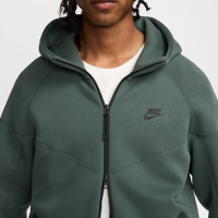 Gilet de sport Nike Tech Fleece vert foncé noir