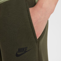 Nike Tech Fleece Sportswear Survêtement Enfants Vert Foncé Vert Clair Noir