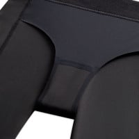 Legging de sport Nike Pro Leak Protection pour fille, noir et blanc