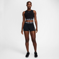 Short de sport Nike Pro Leak Protection pour femme, noir et blanc