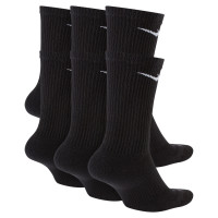 Chaussettes de sport rembourrées Nike Everyday Plus, lot de 6, noir et blanc