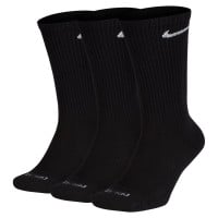 Nike Everyday Plus Cushioned Sportsokken 3-Pack Zwart Wit