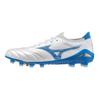 Mizuno Morelia Neo IV Beta Japan Gras Voetbalschoenen (FG) Wit Blauw