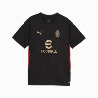 PUMA AC Milan Maillot d'Entraînement 2024-2025 Enfants Noir Rouge Doré