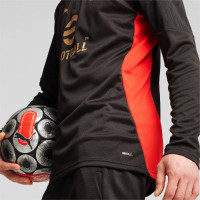 PUMA AC Milan Haut d'Entraînement 1/4 Zip 2024-2025 Noir Rouge Doré