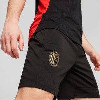 PUMA AC Milan Short d'Entraînement 2024-2025 Noir Rouge Doré