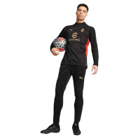 PUMA AC Milan Survêtement 1/4-Zip 2024-2025 Noir Rouge Doré