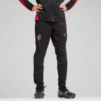 PUMA AC Milan Trainingspak 1/4-Zip 2024-2025 Kids Zwart Rood Goud