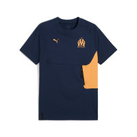 PUMA Olympique Marseille Pumatech T-Shirt Pocket 2024-2025 Bleu Orange