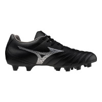 Mizuno Monarcida Neo III Select Gras Voetbalschoenen (FG) Zwart Zilver