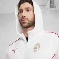 PUMA AC Milan Casuals Survêtement à Capuche Full-Zip 2024-2025 Blanc Noir Rouge