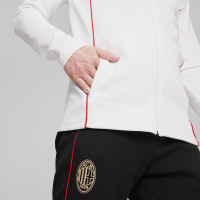 PUMA AC Milan Casuals Survêtement à Capuche Full-Zip 2024-2025 Blanc Noir Rouge