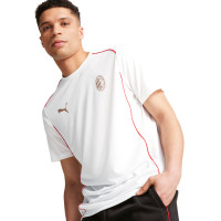 PUMA AC Milan Casuals T-Shirt 2024-2025 Blanc Rouge Or