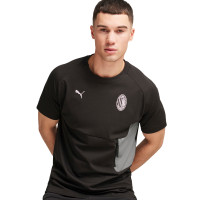 PUMA AC Milan Pumatech T-Shirt Pocket 2024-2025 Noir Gris