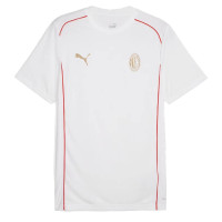 PUMA AC Milan Casuals T-Shirt 2024-2025 Blanc Rouge Or