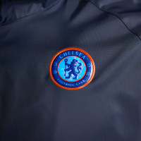 Nike Chelsea Survêtement à Capuche Woven 2024-2025 Bleu Foncé Bleu Blanc