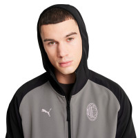 PUMA AC Milan Pumatech Veste d'Entraînement 2024-2025 Noir Gris