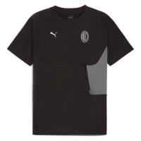 PUMA AC Milan Pumatech T-Shirt Pocket 2024-2025 Noir Gris