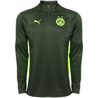 PUMA Borussia Dortmund Survêtement 1/4 Zip 2024-2025 Vert Jaune