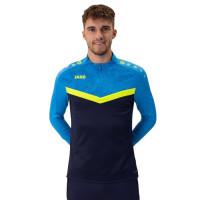 JAKO Iconic Trainingstrui 1/4-Zip Donkerblauw Lichtblauw