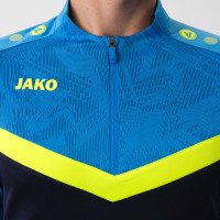 JAKO Iconic Trainingstrui 1/4-Zip Donkerblauw Lichtblauw